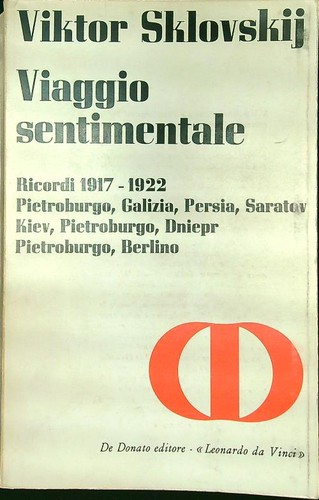 Viaggio sentimentale sklovskij - sentimentale,