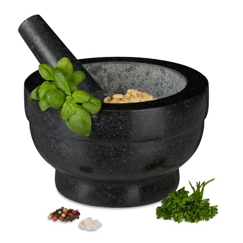 Mortaio pestelli granito - e,