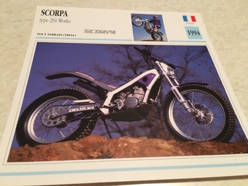 Carte moto scorpa type 294 - scorpa,