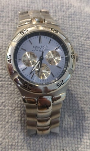 Nautica steel watch - nautica, 100m