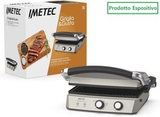 IMETEC BISTECCHIERA PIASTRA PANINI TOAST ANTIADERENTE 2000W GRIGLIA ELETTRICA