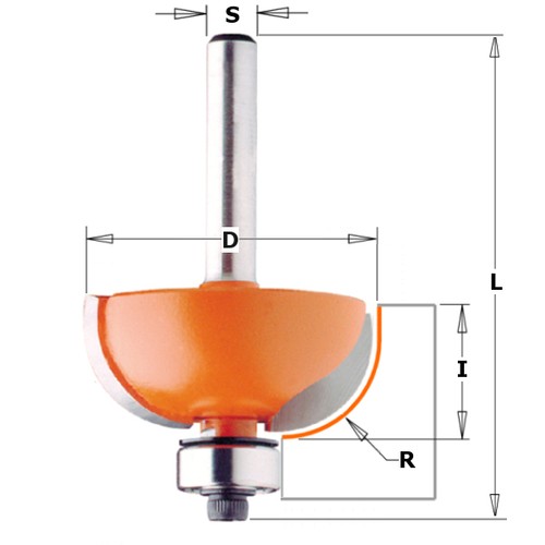 Cmt fresa raggio convesso - fresa, con