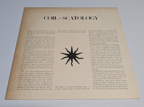 Coil scatology uk - lp,