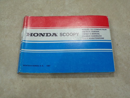 Honda scoopy manuale - honda,