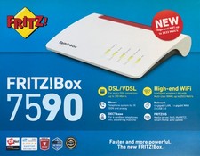 Router FRITZ!Box 7590, Dual Band Modem WiFi, 1xWAN 1Gb, 4xLAN 1Gb, DSL/VDSL, USB