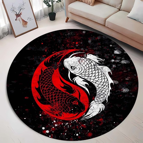 Yin yang koi tappeto pesce - koi,