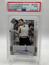 2018 Leaf Grand Slam Tennis Argento Auto /25 Oliver Marach PSA 9
