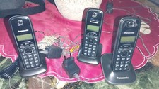 Telefono Cordless Trio Nero Panasonic KX-TG1613 