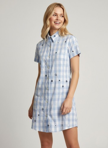 Abito camicia chipie - abito, blu