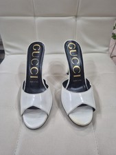 GUCCI Leather Heel White
