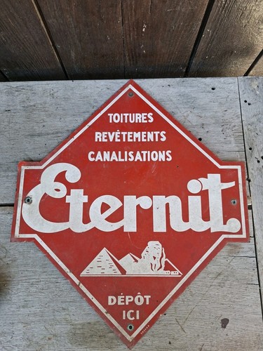 Plaque publicitaire éternit - plaque,