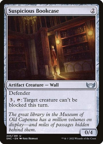 Suspicious bookcase foil - bookcase,