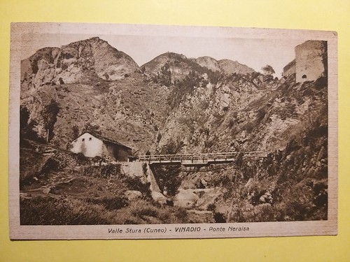 Vinadio ponte - (cuneo).,