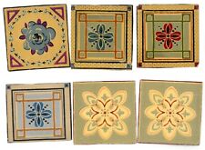 Lotto 6 decalcomanie per parete/piastrelle vintage 12x12 cm