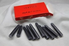 CARTIER - 10 Refill Nero per stylografica PASHA con scatola