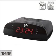 RADIO SVEGLIA DIGITALE DISPLAY LED RADIOSVEGLIA COMODINO FM 20 STAZIONI CR9905