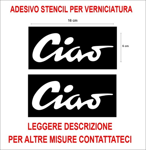 Adesivo stencil piaggio ciao - stencil,