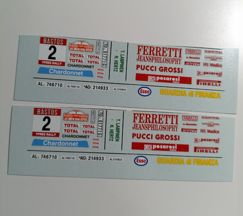 Decals lancia delta - 1/43,