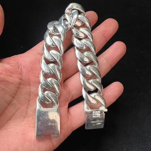Bracciale grosso argento