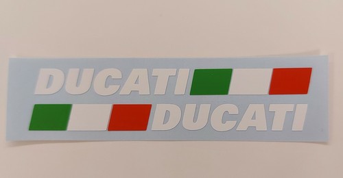 Adesivi ducati con tricolore - adesivi,