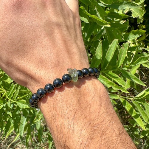 Bracciale tormalina nera - nera, +