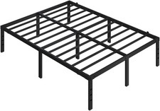 Rete Letto Matrimoniale 41,5 Cm in Metallo 140 Cm × 200 Cm Senza Testiera Spazio