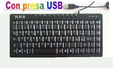 Tastiera USB x PC o Notebook Piccola sottile silenziosa ridotta cavo keyboard