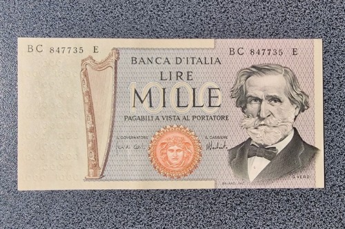 Banconota mille lire - lire, 1000