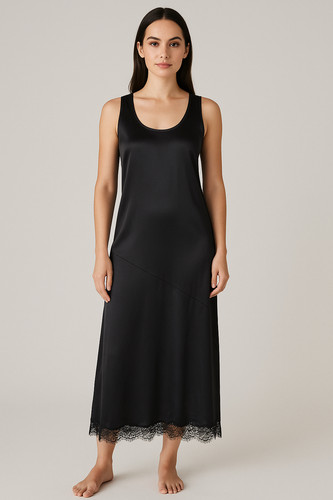 Maxi abito seta gold - abito, in