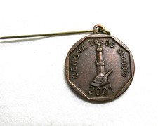 MEDAGLIA 74 ADUNATA ALPINI GENOVA 2001 ANA ESERCITO