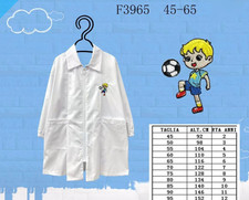 GREMBIULE ASILO BIANCO SCUOLA MATERNA UNIFORME BIMB0 MONOSTAR ART F3965