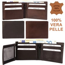 PORTAFOGLIO UOMO IN VERA PELLE