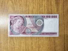 BANCONOTA REPUBBLICA LIRE 100000 PRIMAVERA DI BOTTICELLI 20 6 1978