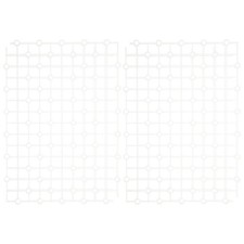 2pz Piastra Filtro Acquario Plastica Divisori Acquario Ghiaia Professionale