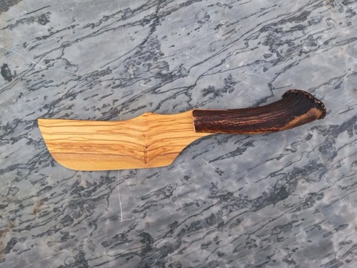Coltello polenta legno ulivo - polenta,
