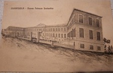 Cartolina Mirandola Nuovo Palazzo Scolastico Fp Nv RARA EDIZ GRILLI CANDIDO 4000