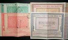 Lotto di N.4 Buoni Del Tesoro