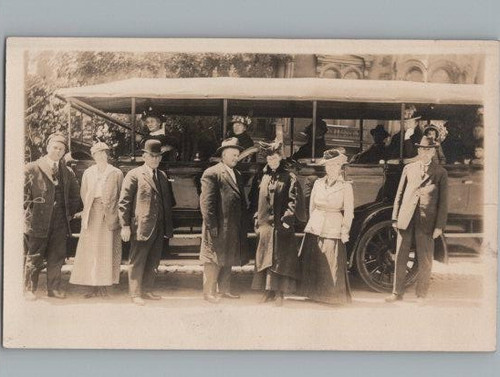 Rppc cartolina carrozza - cartolina,