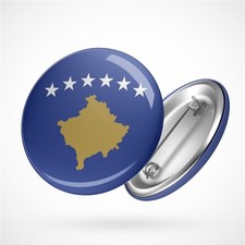 Button Kosovo Flagge Ansteck