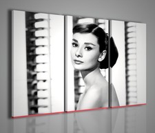 QUADRI MODERNI AUDREY HEPBURN II QUADRO MODERNO ARREDAMENTO MODERNO 100x70cm