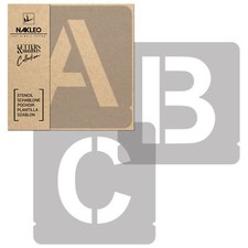 Stencil lettere numeri - lettere, e