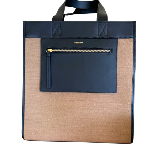 Burberry camel black canvas - burberry,