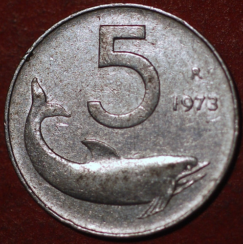 Italy lire 1973 - 5, km# 92