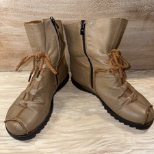 6 lacci donna pelle marrone