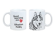 Tazza Siberian Husky Con Cane