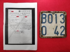 TARGA FERRO MOTO GUZZI CARDELLINO 73 1962 RAD. UFF. EPOCA VINTAGE ITALIA BOLOGNA