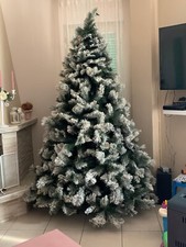  Albero di Natale Innevato Maestoso Super Folto 240cm - Verde...