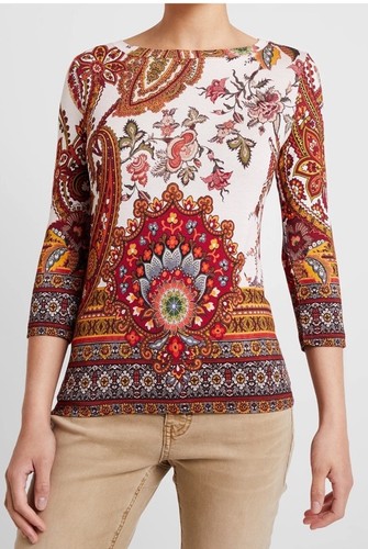 Top desigual xenia paisley - top,