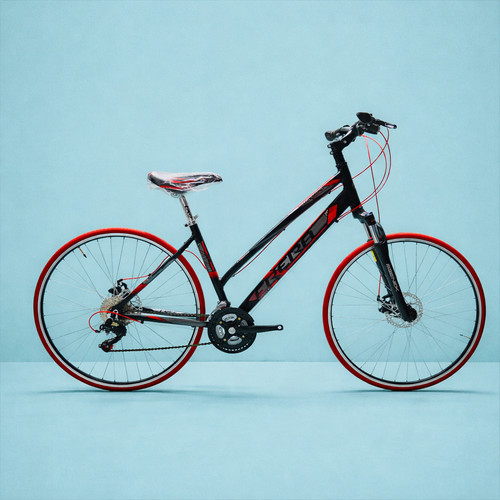 Bici ibrida donna nero - 28,