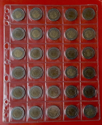 Lotto monete 500 lire - lire, 1993